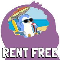 In My Head Penguin Sticker by Pudgy Penguins