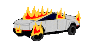 Fire Tesla Sticker by deladeso