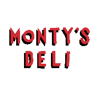 logo font Sticker by Monty's Deli