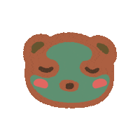 nesnumi bear self care selfcare spa Sticker