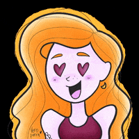 vero_sparkles love amor hearts moon GIF
