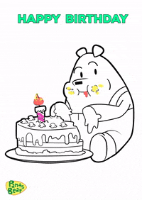 Happy Birthday Cute Bear GIF