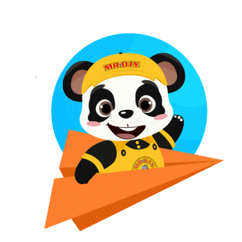 Panda Mascot Sticker by MR.DIY
