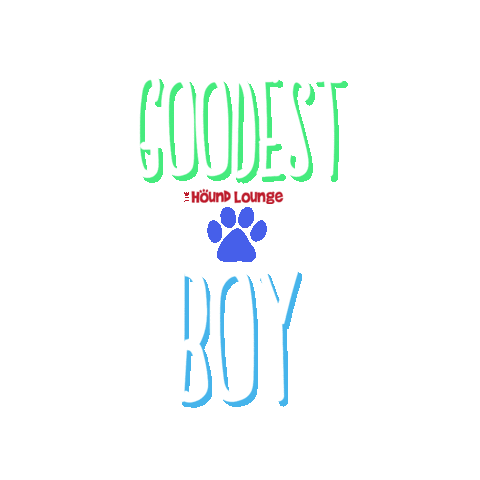houndlounge good boy good dog dog daycare goodest boy Sticker