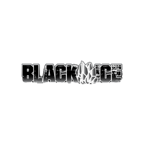 ICEAthletics black ice ice athletics ice athletics cheer Sticker