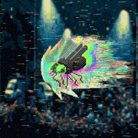 Sachcoothearty art animation pixelart fly GIF