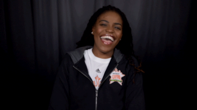 jonquel jones fake laugh GIF by WNBA
