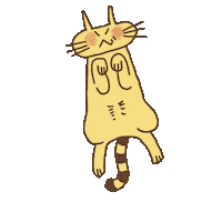 Cat Waiting Sticker