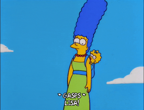 marge simpson running GIF