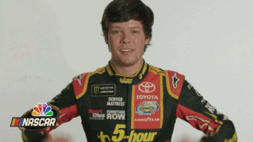 erik jones celebration GIF by NASCAR on NBC