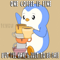 Good Morning Coffee GIF by Pudgy Penguins