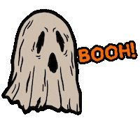 wytchlab halloween ghost booh wytchlab Sticker