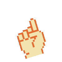 Pixel Hand Sticker by OratorijSlovenija