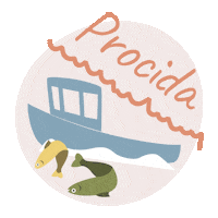 Sea Fish Sticker by Procida Camp Resort