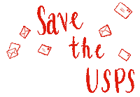 saraberman6598 mail usps save the usps Sticker