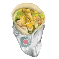 Freshgardensalads yummy wrap fgs jedlo Sticker