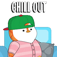 Chill Out Dreaming Sticker by Pudgy Penguins