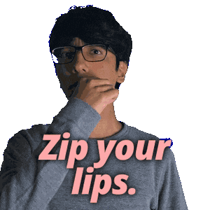 Keep Quiet Shut Up Sticker