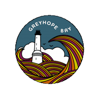 Greyhopebay torry battery greyhope bay torrybattery greyhope Sticker