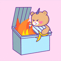 Angry Fire GIF by Jessica Lau