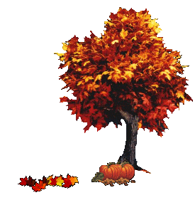 fall tree STICKER