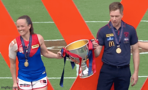 deesgifs22 giphyupload aflw melbourne football club daisy pearce GIF