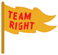 Team Right Sticker by TWIX