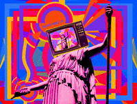 alienhoney art tv news television GIF