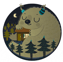 night moon GIF by Maria Jose Da Luz