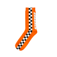 orange racing Sticker by SUCKMYSOCKS
