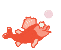 kretzervisuelles red fish underwater fisch Sticker