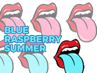 Blue Raspberry Tongue Sticker by #1 For Hip Hop, HOT 97