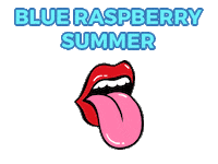 Blue Raspberry Tongue Sticker by #1 For Hip Hop, HOT 97