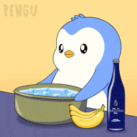 Refreshing Wake Up GIF by Pudgy Penguins