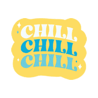 Chilling Chill Out Sticker by Nixie Sparkling Water