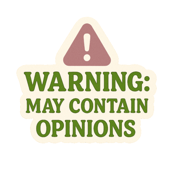 Opinons Warning Sticker by NZ Collab