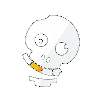 Skull Sticker by Pirates of Tokyo Bay