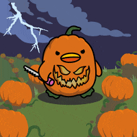 digitalducks stabby quacks cartoon duck digital ducks GIF