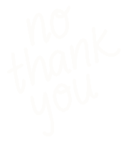 No Thank You Sticker by Nutmeg and Arlo