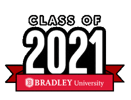 Classof2021 Sticker by Bradley University