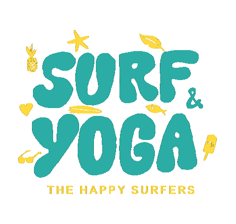 Surfandyoga Sticker by The happy surfers