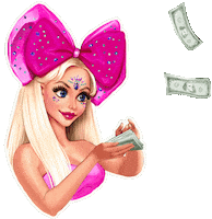 Money Doll Sticker