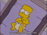 zoom in bart simpson GIF