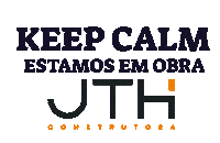 Obra Keep Calm Sticker by JHS Construtora