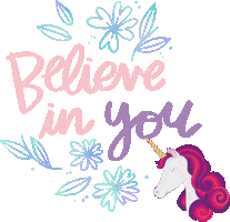 Unicorn Believe Sticker by Believed Fashion Brand
