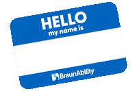 BraunAbilityofficial braun wav hello my name is hellomynameis Sticker