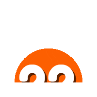 Orange Number Sticker