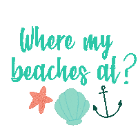 Party Beach Sticker by Lauren Fox
