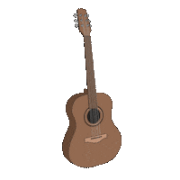 Guitar Instrument Sticker