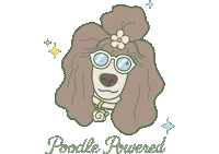 Poodle Sticker by Fairfax Poodles
